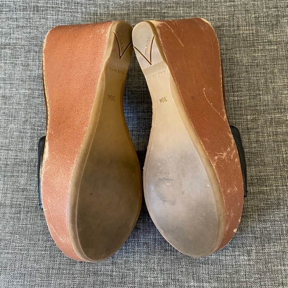 PRADA WEDGE MULES/SANDALS 39.5 - Picture 7 of 10
